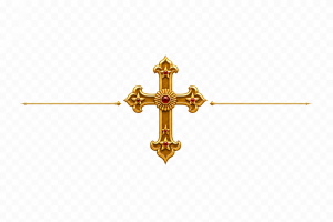 Decorative St. Gregorios Digital Cross divider